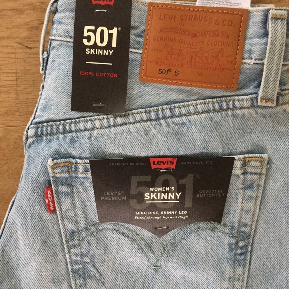 LEVIS 501 skinny in tango light